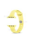 Thin Narrow Replacement Silicone Strap for Apple Watch Series 10 42mm / 9 8 7 41mm / SE (2023) SE (2022) SE 6 5 4 40mm / 3 2 1 38mm - Yellow