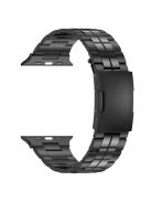 Titanium Steel Band for Apple Watch 10 46mm / Ultra 2 / Ultra 49mm / 9 8 7 45mm / SE (2023) SE (2022) SE 6 5 4 44mm / 3 2 1 42mm Strap - Black