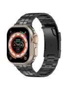 Titanium Steel Band for Apple Watch 10 46mm / Ultra 2 / Ultra 49mm / 9 8 7 45mm / SE (2023) SE (2022) SE 6 5 4 44mm / 3 2 1 42mm Strap - Black