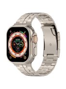 Titanium Steel Band for Apple Watch 10 46mm / Ultra 2 / Ultra 49mm / 9 8 7 45mm / SE (2023) SE (2022) SE 6 5 4 44mm / 3 2 1 42mm Strap - Starlight Color