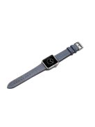 Top Layer Cowhide Leather Watch Band Replacement for Apple Watch Series 10 42mm / 9 8 7 41mm / SE (2023) SE (2022) SE 6 5 4 40mm / 3 2 1 38mm - Blue