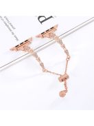 Tower Design Copper Bracelet for Apple Watch 10 46mm / Ultra 2 / Ultra 49mm / 9 8 7 45mm / SE (2023) SE (2022) SE 6 5 4 44mm / 3 2 1 42mm Wrist Band - Rose Gold