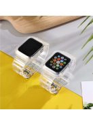 Transparent Silicone Smart Watch Strap for Apple Watch Series 8 45mm / Ultra 49mm / 7 45mm / SE / SE (2022) 44m / Series 6 / 5 / 4 44mm  / Series 3 / 2 / 1 42mm