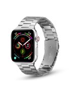 Ultrathin Stainless Steel Watch Band Strap for Apple Watch Ultra 49mm / Ultra 2 49mm / Series 9 45mm / SE (2023) 44mm / Series 8 45mm / 7 45mm / Series 4 / 5 / 6 44mm / Series 1 / 2 / 3 42mm / SE 44mm / SE (2022) 44mm - Silver