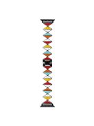 Watch Band For Apple Watch Series 10 42mm / 9 8 7 41mm / 6 5 4 SE (2022) SE (2023) SE 40mm / 3 2 1 38mm Zinc Alloy Epoxy Strap - Multi-Color / Black Buckle