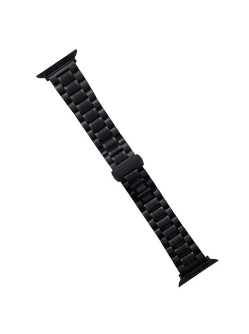 Watch Band for Apple Watch Series 10 42mm / 9 8 7 41mm / SE (2023) SE (2022) SE 6 5 4 40mm / 3 2 1 38mm 5-Beads 22mm Wrist Strap - Black