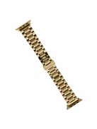 Watch Band for Apple Watch Series 10 42mm / 9 8 7 41mm / SE (2023) SE (2022) SE 6 5 4 40mm / 3 2 1 38mm 5-Beads 22mm Wrist Strap - Gold