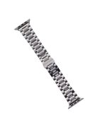 Watch Band for Apple Watch Series 10 42mm / 9 8 7 41mm / SE (2023) SE (2022) SE 6 5 4 40mm / 3 2 1 38mm 5-Beads 22mm Wrist Strap - Silver