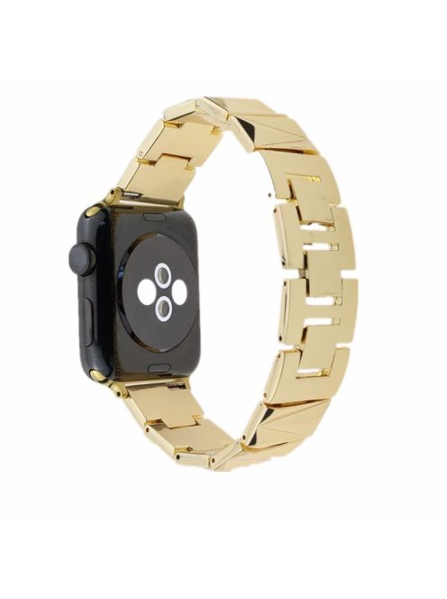 Watch Band for Apple Watch Series 10 42mm / 9 8 7 41mm / SE (2023) SE (2022) SE 6 5 4 40mm / 3 2 1 38mm Aluminium Alloy Metal Strap - Gold