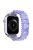 Watch Band for Apple Watch Series 10 42mm / 9 8 7 41mm / SE (2023) SE (2022) SE 6 5 4 40mm / 3 2 1 38mm Bamboo Shaped Resin Replacement Bracelet - Purple Blue