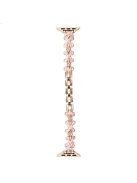 Watch Band for Apple Watch Series 10 42mm / 9 8 7 41mm / SE (2023) SE (2022) SE 6 5 4 40mm / 3 2 1 38mm Butterfly Pearl Strap - Rose Gold