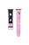 Watch Band for Apple Watch Series 10 42mm / 9 8 7 41mm / SE (2023) SE (2022) SE 6 5 4 40mm / 3 2 1 38mm Canvas Wrist Strap - Black+Pink