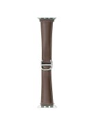 Watch Band for Apple Watch Series 10 42mm / 9 8 7 41mm / SE (2023) SE (2022) SE 6 5 4 40mm / 3 2 1 38mm Cowhide Leather Watch Strap - Chocolate