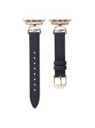 Watch Band for Apple Watch Series 10 42mm / 9 8 7 41mm / SE (2023) SE (2022) SE 6 5 4 40mm / 3 2 1 38mm Crab Connector Strap - Black