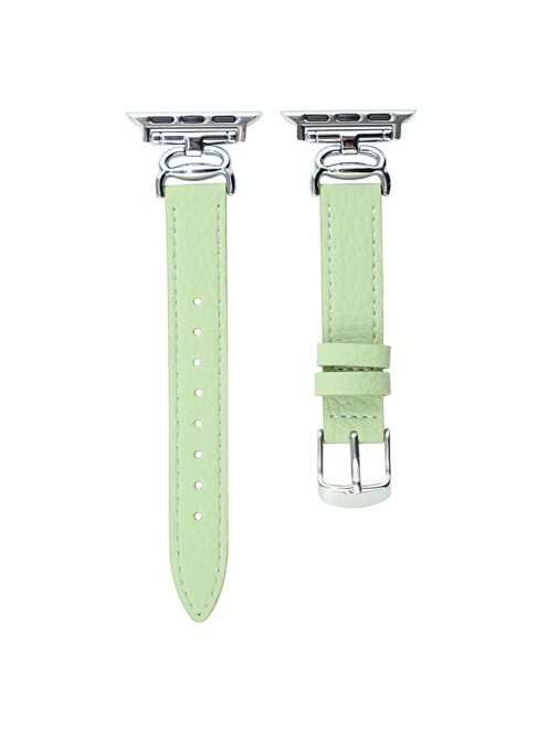 Watch Band for Apple Watch Series 10 42mm / 9 8 7 41mm / SE (2023) SE (2022) SE 6 5 4 40mm / 3 2 1 38mm Crab Connector Strap - Light Green