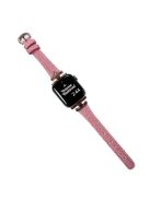 Watch Band for Apple Watch Series 10 42mm / 9 8 7 41mm / SE (2023) SE (2022) SE 6 5 4 40mm / 3 2 1 38mm Denim Watch Strap - Pink / Rose Gold Buckle