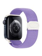 Watch Band For Apple Watch Series 10 42mm / 9 8 7 41mm / SE (2023) SE (2022) SE 6 5 4 40mm / 3 2 1 38mm Elastic Nylon Strap - Purple