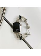 Watch Band for Apple Watch Series 10 42mm / 9 8 7 41mm / SE (2023) SE (2022) SE 6 5 4 40mm / 3 2 1 38mm Jewelry Bracelet Watch Band - Black