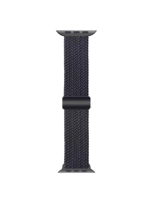 Watch Band for Apple Watch Series 10 42mm / 9 8 7 41mm / SE (2023) SE (2022) SE 6 5 4 40mm / 3 2 1 38mm Magnetic Nylon Braided Wristband - Black