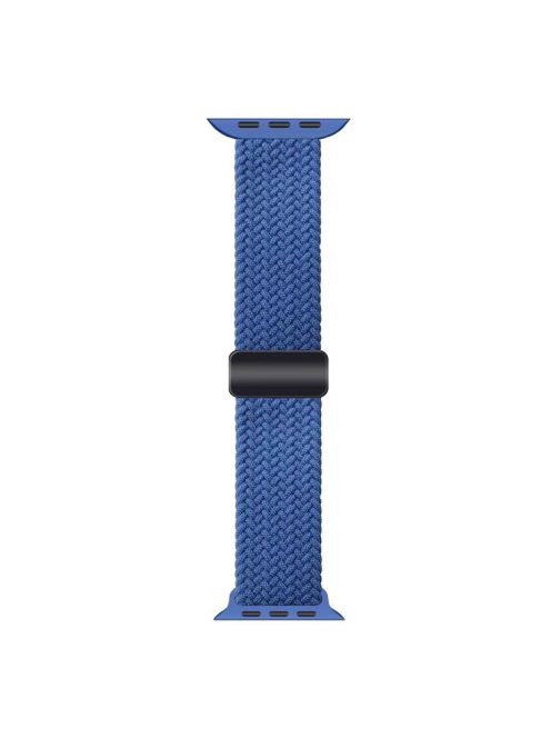 Watch Band for Apple Watch Series 10 42mm / 9 8 7 41mm / SE (2023) SE (2022) SE 6 5 4 40mm / 3 2 1 38mm Magnetic Nylon Braided Wristband - Blue