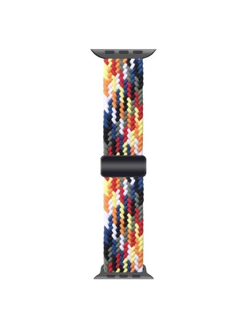 Watch Band for Apple Watch Series 10 42mm / 9 8 7 41mm / SE (2023) SE (2022) SE 6 5 4 40mm / 3 2 1 38mm Magnetic Nylon Braided Wristband - Multi-Color