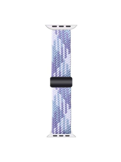 Watch Band for Apple Watch Series 10 42mm / 9 8 7 41mm / SE (2023) SE (2022) SE 6 5 4 40mm / 3 2 1 38mm Magnetic Nylon Braided Wristband - Purple