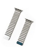 Watch Band for Apple Watch Series 10 42mm / 9 8 7 41mm / SE (2023) SE (2022) SE 6 5 4 40mm / 3 2 1 38mm Magnetic Watchband Strap - Silver