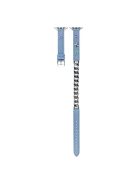 Watch Band for Apple Watch Series 10 42mm / 9 8 7 41mm / SE (2023) SE (2022) SE 6 5 4 40mm / 3 2 1 38mm Metal Chain Watch Strap - Baby Blue