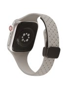 Watch Band for Apple Watch Series 10 42mm / 9 8 7 41mm / SE (2023) SE (2022) SE 6 5 4 40mm / 3 2 1 38mm Silicone Watch Band Magnetic Buckle - Rock Grey