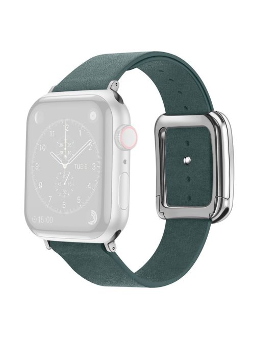 Watch Band for Apple Watch Series 10 42mm / 9 8 7 41mm / SE (2023) SE (2022) SE 6 5 4 40mm / 3 2 1 38mm Snap Button Men's Strap - Dark Green