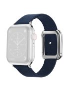 Watch Band for Apple Watch Series 10 42mm / 9 8 7 41mm / SE (2023) SE (2022) SE 6 5 4 40mm / 3 2 1 38mm Snap Button Men's Strap - Navy Blue