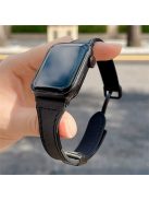 Watch Band for Apple Watch Series 10 42mm / 9 8 7 41mm / SE (2023) SE (2022) SE 6 5 4 40mm / 3 2 1 38mm Soft Leather Wrist Strap - Black