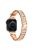 Watch Band for Apple Watch Series 10 42mm / 9 8 7 41mm / SE (2023) SE (2022) SE 6 5 4 40mm / 3 2 1 38mm Stainless Steel Rhinestone Decor Watch Strap - Rose Gold