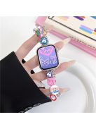 Watch Band for Apple Watch Series 10 42mm / 9 8 7 41mm / SE (2023) SE (2022) SE 6 5 4 40mm / 3 2 1 38mm Watch Band Button Decorated Strap - Candy Color