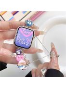 Watch Band for Apple Watch Series 10 42mm / 9 8 7 41mm / SE (2023) SE (2022) SE 6 5 4 40mm / 3 2 1 38mm Watch Band Button Decorated Strap - Candy Color