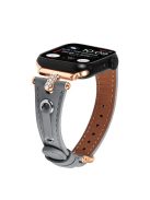 Watch Band for Apple Watch Series 10 42mm / 9 8 7 41mm / SE (2023) SE (2022) SE 6 5 4 40mm / 3 2 1 38mm Watch Band Rose Gold Buckle Watch Strap - Grey