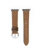 Watch Band for Apple Watch Series 10 42mm / 9 8 7 41mm / SE (2023) SE (2022) SE 6 5 4 40mm / 3 2 1 38mm Watch Strap PU Leather Watchband - Coffee