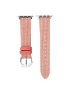 Watch Band for Apple Watch Series 10 42mm / 9 8 7 41mm / SE (2023) SE (2022) SE 6 5 4 40mm / 3 2 1 38mm Watch Strap PU Leather Watchband - Pink