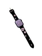 Watch Band for Apple Watch Series 10 42mm / 9 8 7 41mm / SE (2023) SE (2022) SE 6 5 4 40mm / 3 2 1 38mm Watchband Embroidery Watch Strap - Heart Black Denim