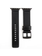 Watch Band for Apple Watch Series 10 42mm / 9 8 7 41mm / SE (2023) SE (2022) SE 6 5 4 40mm / 3 2 1 38mm Watchband Genuine Cow Leather Watch Strap - Black