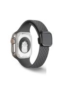 Watch Band For Apple Watch Series 10 42mm / 9 8 7 41mm / SE (2023) SE (2022) SE 6 5 4 40mm / 3 2 1 38mm Woven Texture Silicone Strap - Starry Grey