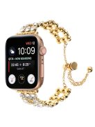 Watch Band for Apple Watch Series 10 42mm / 9 8 7 41mm / SE (2023) SE (2022) SE 6 5 4 40mm / 3 2 1 38mm Zinc Alloy Watch Strap - Gold