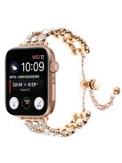 Watch Band for Apple Watch Series 10 42mm / 9 8 7 41mm / SE (2023) SE (2022) SE 6 5 4 40mm / 3 2 1 38mm Zinc Alloy Watch Strap - Rose Gold