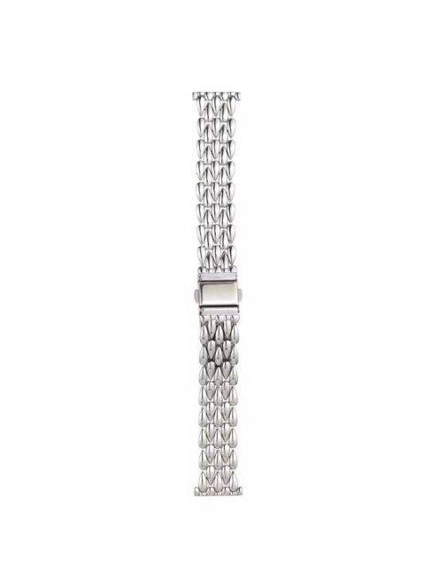 Watch Band for Apple Watch Series 10 42mm / 9 8 7 41mm / SE (2023) SE (2022) SE 6 5 4 40mm / 3 2 1 38mm Zinc Alloy Wrist Strap - Silver