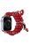 Watch Band for Apple Watch Series 10 46mm / Ultra 2 Ultra 49mm /  Series 9 8 7 45mm / 6 5 4 SE (2023) SE (2022) SE 44mm / 3 2 1 42mm , Color Bodhi-Shape Beaded Strap - Red