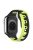 Watch Band for Apple Watch Series 10 46mm / Ultra 2 Ultra 49mm /  Series 9 8 7 45mm / 6 5 4 SE (2023) SE (2022) SE 44mm / 3 2 1 42mm Dual-Color Silicone Strap - Black / Green