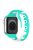 Watch Band for Apple Watch Series 10 46mm / Ultra 2 Ultra 49mm /  Series 9 8 7 45mm / 6 5 4 SE (2023) SE (2022) SE 44mm / 3 2 1 42mm Dual-Color Silicone Strap - Cyan / White