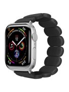 Watch Band for Apple Watch Series 10 46mm / Ultra 2 Ultra 49mm /  Series 9 8 7 45mm / 6 5 4 SE (2023) SE (2022) SE 44mm / 3 2 1 42mm Elastic Resin Strap - Black