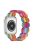 Watch Band for Apple Watch Series 10 46mm / Ultra 2 Ultra 49mm /  Series 9 8 7 45mm / 6 5 4 SE (2023) SE (2022) SE 44mm / 3 2 1 42mm Elastic Resin Strap - Rainbow