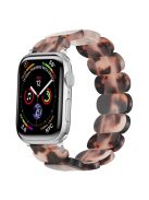 Watch Band for Apple Watch Series 10 46mm / Ultra 2 Ultra 49mm /  Series 9 8 7 45mm / 6 5 4 SE (2023) SE (2022) SE 44mm / 3 2 1 42mm Elastic Resin Strap - Tan